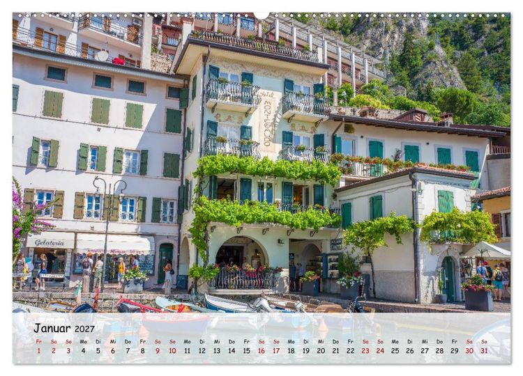 Produktbild: Limone sul Garda - Traumhaftes St&auml;dtchen am Gardasee (hochwertiger Premium Wandkalender 2027 DIN A2 quer), Kunstdruck in Hochglanz