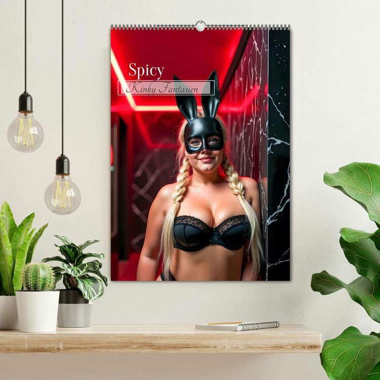 Produktbild: Spicy - Kinky Fantasien (Wandkalender 2026 DIN A2 hoch), CALVENDO Monatskalender