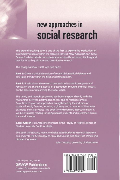Produktbild: New Approaches in Social Research