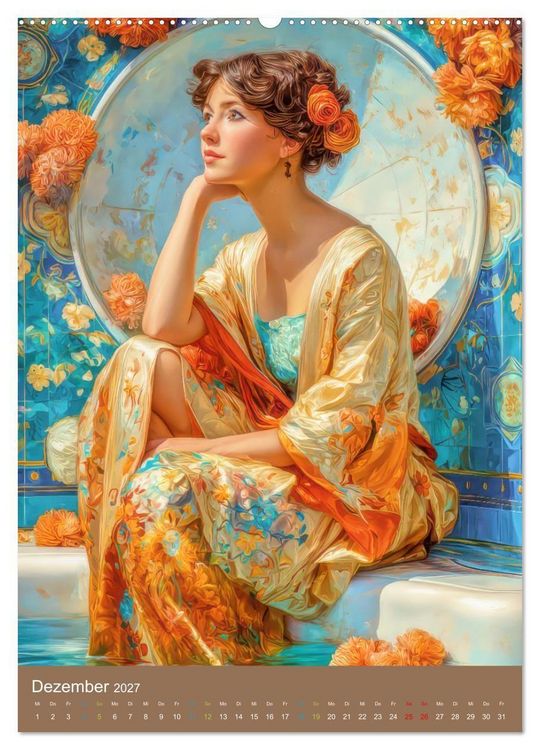 Produktbild: Frauen in Kost&uuml;men - Sinnliche Sch&ouml;nheit des Art Nouveau (Wandkalender 2027 DIN A2 hoch), CALVENDO Monatskalender