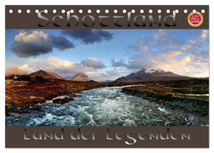 Produktbild: Schottland - Land der Legenden (Tischkalender 2026 DIN A5 quer), CALVENDO Monatskalender