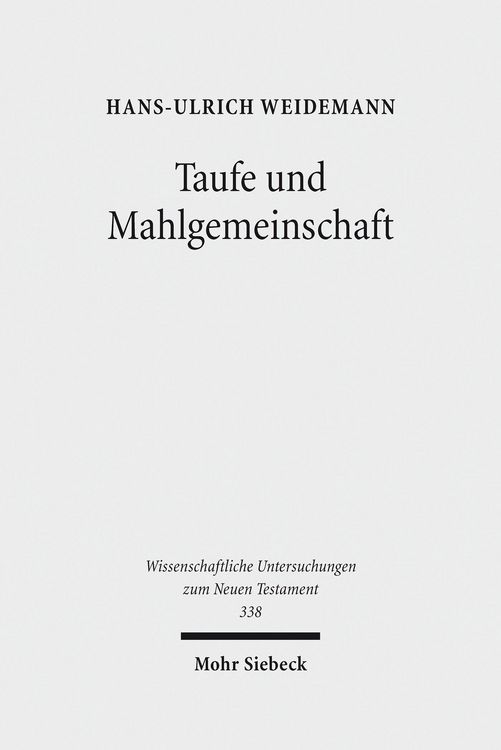 Produktbild: Taufe und Mahlgemeinschaft