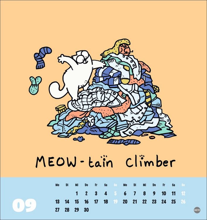 Produktbild: Simons Katze Postkartenkalender 2027