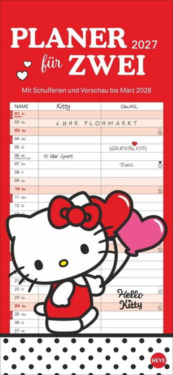 Produktbild: Hello Kitty Planer f&uuml;r zwei 2027