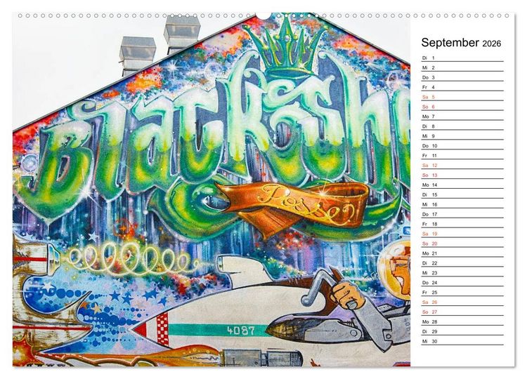Produktbild: Graffiti (hochwertiger Premium Wandkalender 2026 DIN A2 quer), Kunstdruck in Hochglanz