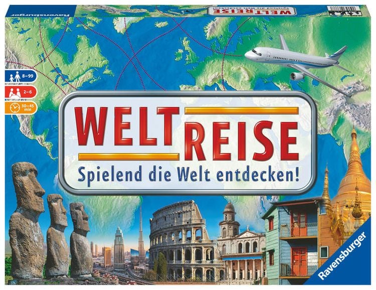 Produktbild: Weltreise - Gesellschaftsspiel & Brettspiel ab 8 Jahre