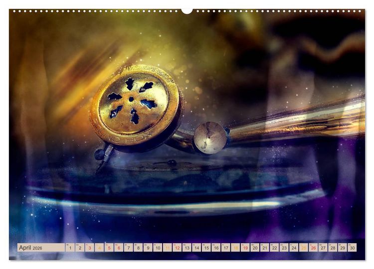 Produktbild: Grammophone - Zeitzeugen der Geschichte (hochwertiger Premium Wandkalender 2026 DIN A2 quer), Kunstdruck in Hochglanz