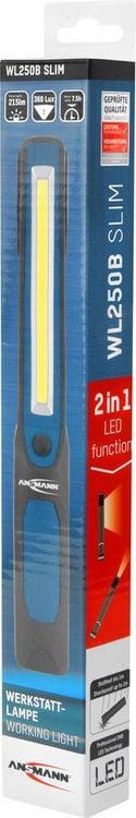 Produktbild: Ansmann 1600-0265 WL250B slim LED Arbeitsleuchte batteriebetrieben 215lm