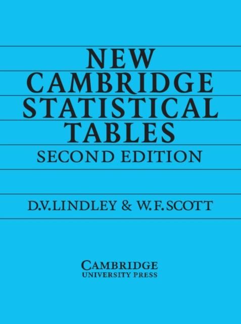 Produktbild: New Cambridge Statistical Tables