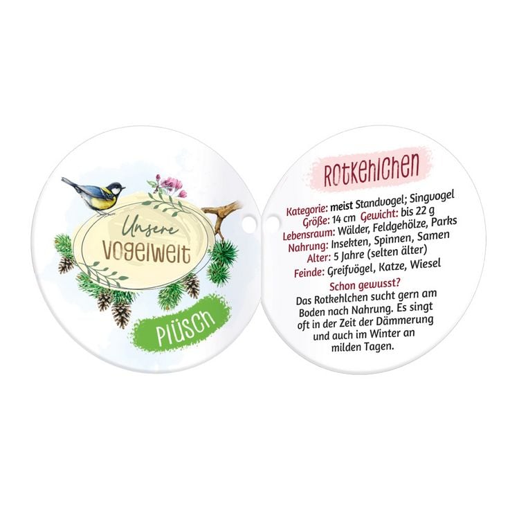 Produktbild: TR&Ouml;TSCH - Unsere Vogelwelt Pl&uuml;sch-Rotkehlchen 12 cm mit Karabiner