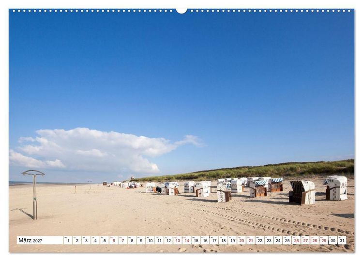 Produktbild: Spiekeroog - Momente einer Reise (Wandkalender 2027 DIN A2 quer), CALVENDO Monatskalender