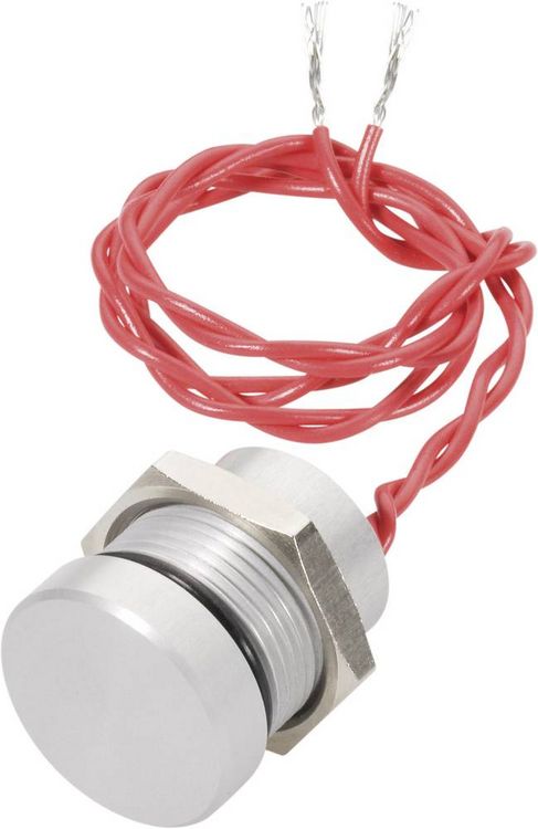 Produktbild: APEM PBAR1AF6000 PBAR1AF6000 Piezotaster 24V DC/AC 0.2A 1 x Aus/(Ein) tastend IP69K 1St.