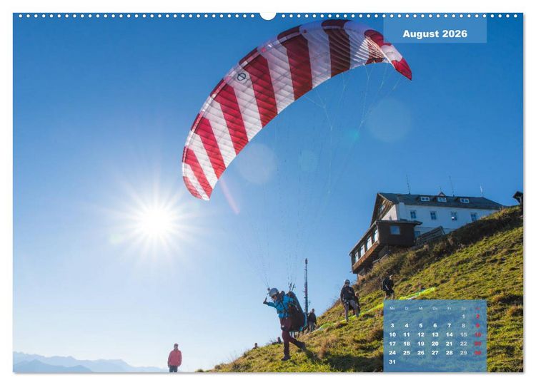 Produktbild: Paragliding - Aufbruch zu neuen H&ouml;henfl&uuml;gen (hochwertiger Premium Wandkalender 2026 DIN A2 quer), Kunstdruck in Hochglanz