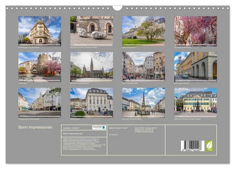 Produktbild: Bonn Impressionen (Wandkalender 2026 DIN A3 quer), CALVENDO Monatskalender