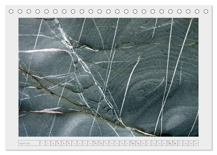 Produktbild: Die Kunst der Steine / 2026 (Tischkalender 2026 DIN A5 quer), CALVENDO Monatskalender