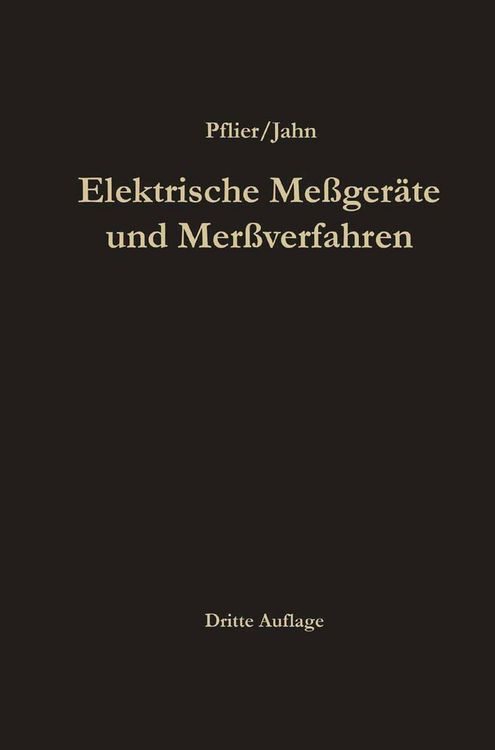 Produktbild: Elektrische Me&szlig;ger&auml;te und Me&szlig;verfahren