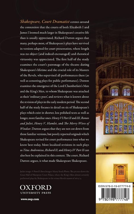 Produktbild: Shakespeare, Court Dramatist