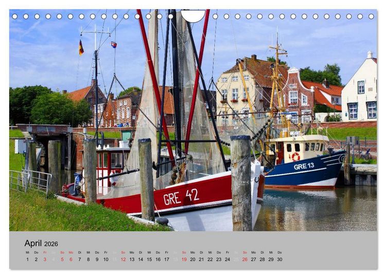Produktbild: Ostfriesland an der Nordseek&uuml;ste (Wandkalender 2026 DIN A4 quer), CALVENDO Monatskalender