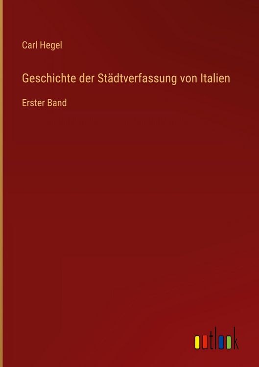 Produktbild: Geschichte der St&auml;dtverfassung von Italien