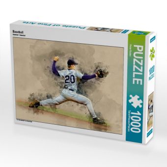 Produktbild: CALVENDO Puzzle Baseball | 1000 Teile Lege-Gr&ouml;&szlig;e 64 &times; 48 cm Foto-Puzzle f&uuml;r gl&uuml;ckliche Stunden