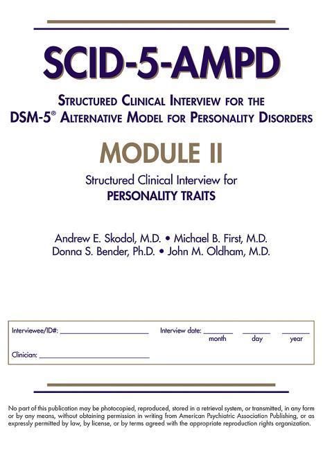 Produktbild: Structured Clinical Interview for the DSM-5&reg; Alternative Model for Personality Disorders (SCID-5-AMPD) Module II