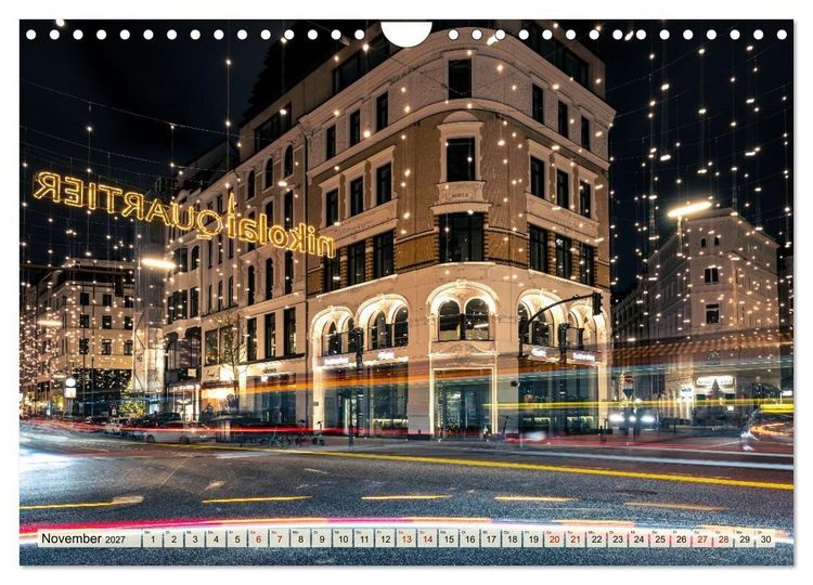 Produktbild: Hamburger N&auml;chte (Wandkalender 2027 DIN A4 quer), CALVENDO Monatskalender
