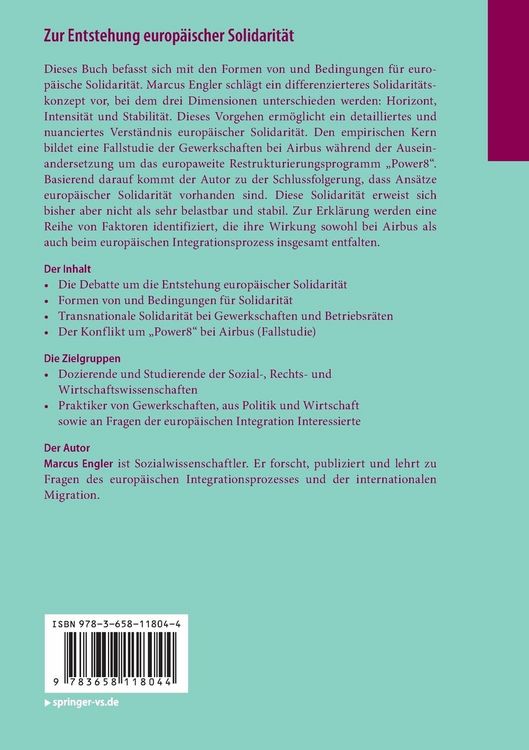 Produktbild: Zur Entstehung europ&auml;ischer Solidarit&auml;t