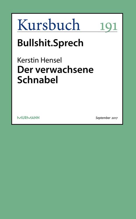 Produktbild: Der verwachsene Schnabel