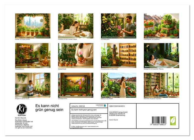 Produktbild: Es kann nicht gr&uuml;n genug sein (Wandkalender 2026 DIN A3 quer), CALVENDO Monatskalender