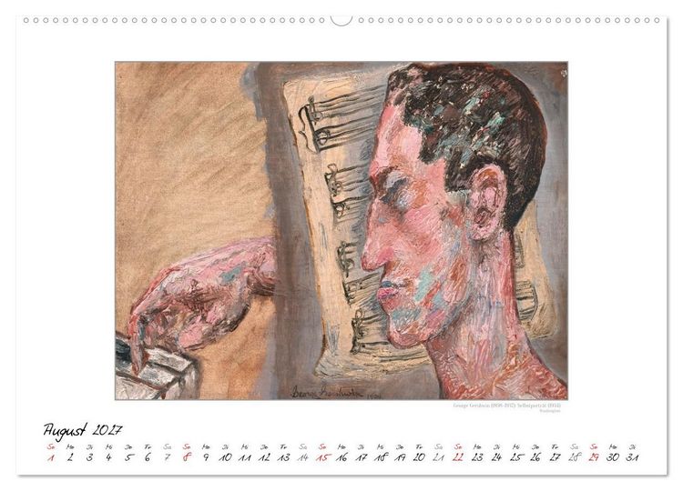 Produktbild: KlangFarben - Musik im Bild Kunstkalender (Wandkalender 2027 DIN A2 quer), CALVENDO Monatskalender