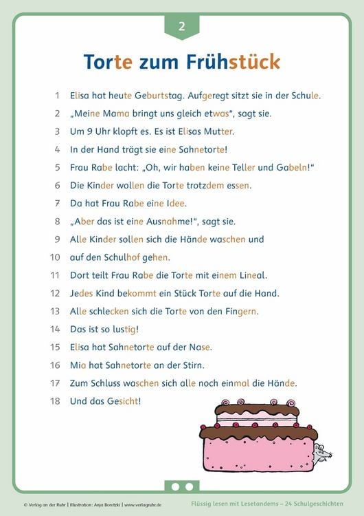 Produktbild: Fl&uuml;ssig lesen mit Lesetandems &ndash; 24 Schulgeschichten, Klasse 1/2