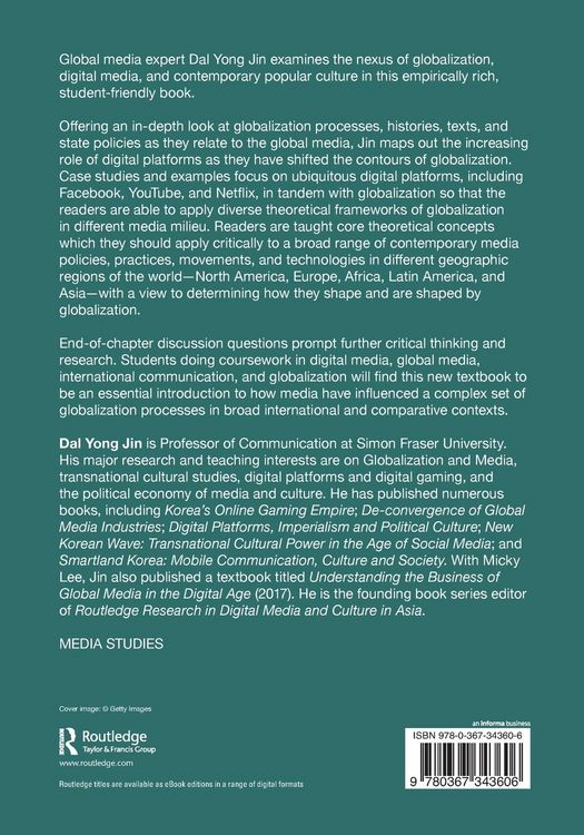 Produktbild: Globalization and Media in the Digital Platform Age