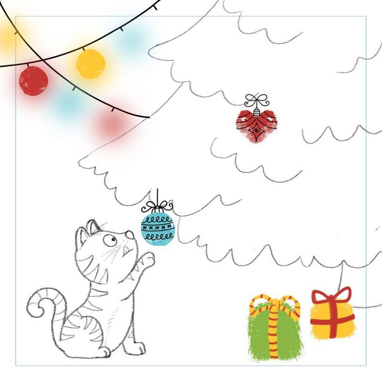 Produktbild: Fingerstempeln. Bastelblock Weihnachten