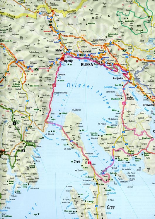 Produktbild: Motorradkarten Set Kroatien Slowenien