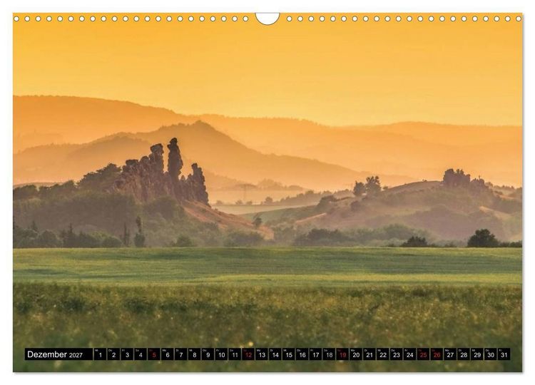 Produktbild: Die Teufelsmauer - Bizarre Felsformationen im Harz (Wandkalender 2027 DIN A3 quer), CALVENDO Monatskalender