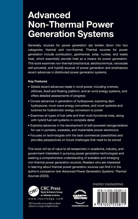 Produktbild: Advanced Non-Thermal Power Generation Systems