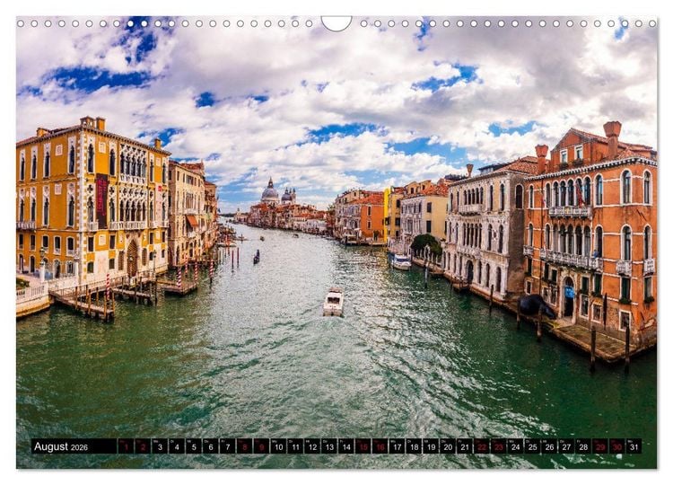 Produktbild: Venedig - Pal&auml;ste, Br&uuml;cken und Kan&auml;le (Wandkalender 2026 DIN A3 quer), CALVENDO Monatskalender