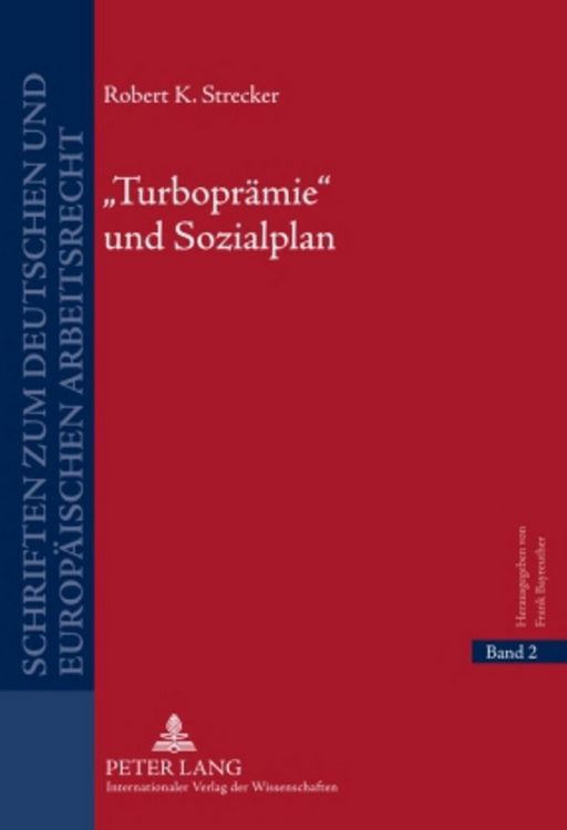 Produktbild: &bdquo;Turbopr&auml;mie&ldquo;und Sozialplan