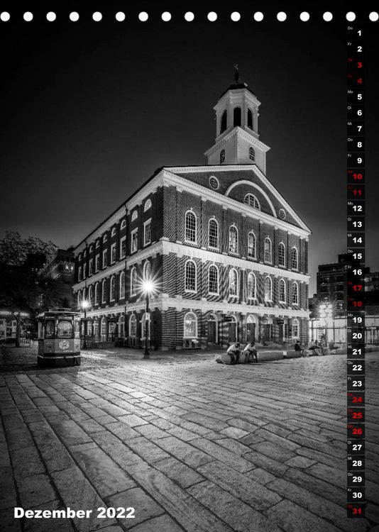 Produktbild: BOSTON Monochrome Impressionen (Tischkalender 2022 DIN A5 hoch)