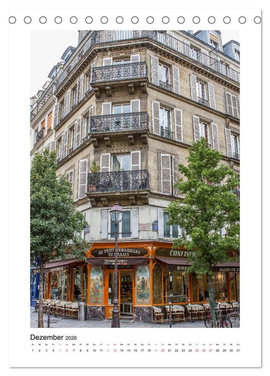 Produktbild: Paris (Tischkalender 2026 DIN A5 hoch), CALVENDO Monatskalender