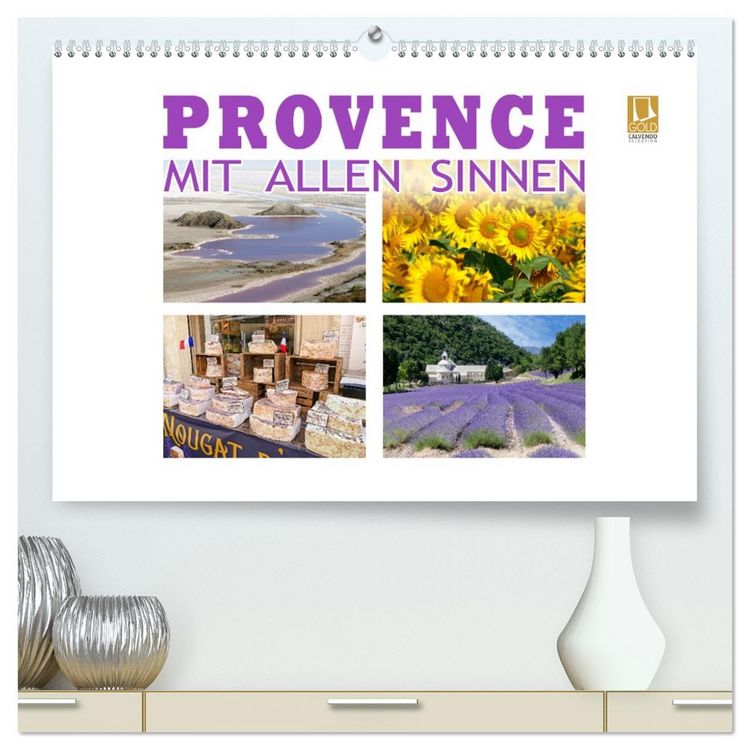 Produktbild: Provence mit allen Sinnen (hochwertiger Premium Wandkalender 2026 DIN A2 quer), Kunstdruck in Hochglanz