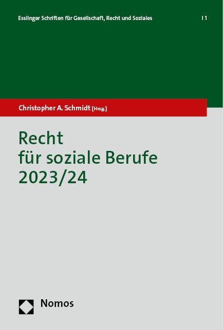 Produktbild: Recht f&uuml;r soziale Berufe 2023/24