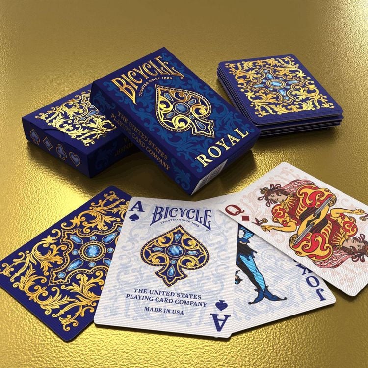 Produktbild: Bicycle Royal, Spielkarten 54 Blatt (inkl. 2 Joker), Pokerkarten, Romm&eacute;