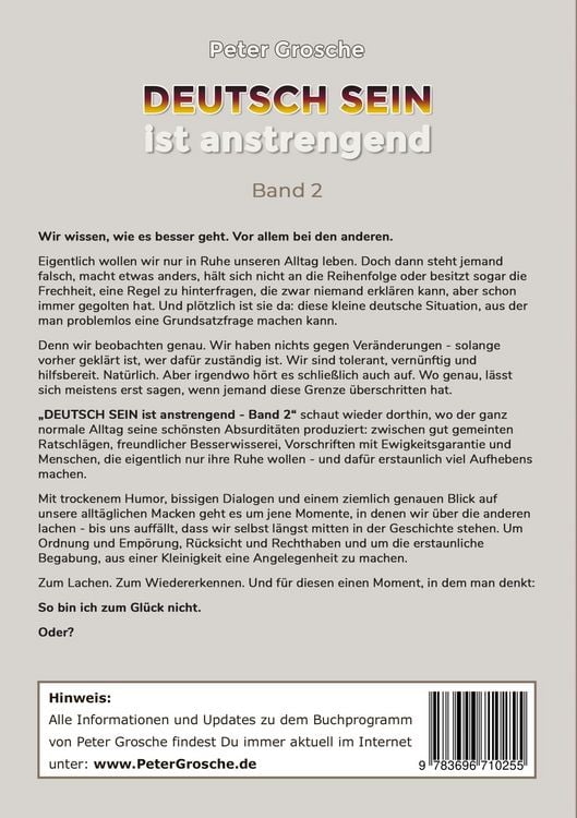 Produktbild: DEUTSCH SEIN ist anstrengend (Band-2)