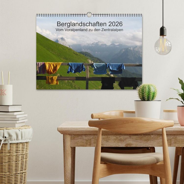 Produktbild: Bergwelten - Vom Voralpenland zu den Zentralalpen (Wandkalender 2026 DIN A3 quer), CALVENDO Monatskalender