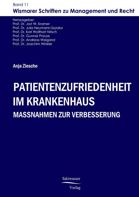 Produktbild: Patientenzufriedenheit im Krankenhaus