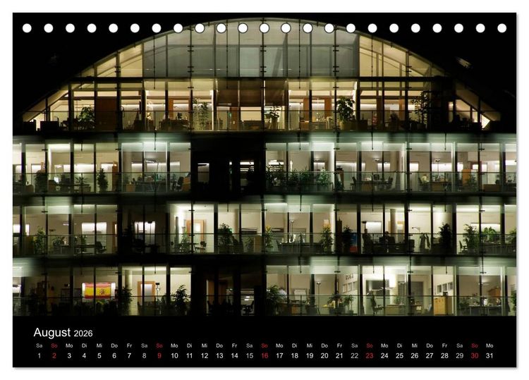 Produktbild: Hamburgs N&auml;chte (Tischkalender 2026 DIN A5 quer), CALVENDO Monatskalender