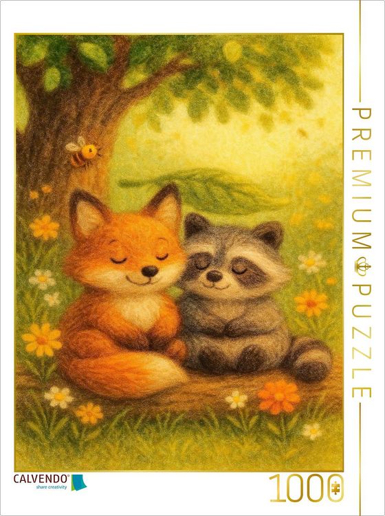 Produktbild: CALVENDO Puzzle Waldtr&auml;ume zu zweit | 1000 Teile Lege-Gr&ouml;&szlig;e 64x48cm Foto-Puzzle f&uuml;r gl&uuml;ckliche Stunden