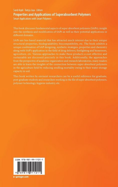 Produktbild: Properties and Applications of Superabsorbent Polymers