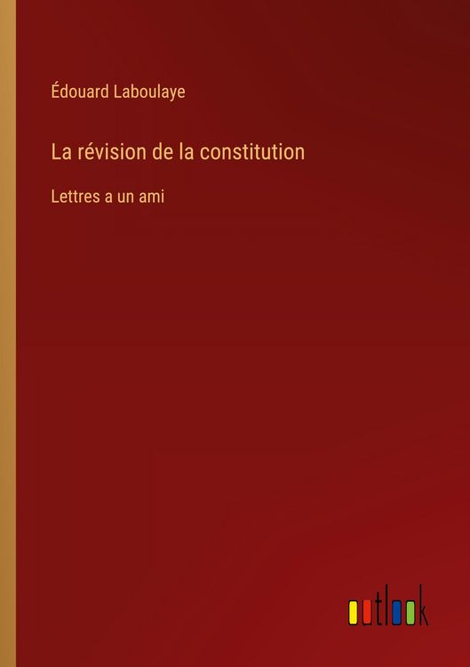 Produktbild: La r&eacute;vision de la constitution